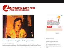 Tablet Screenshot of bloodyplanet.com